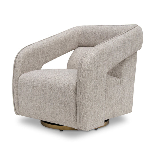 Swivel Armchair - Light Grey