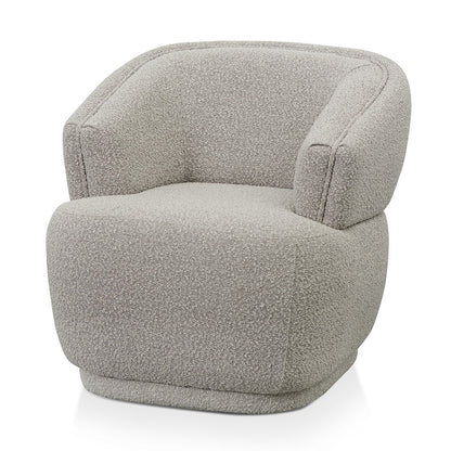 Fabric Armchair - Ash Grey Boucle - Meen Tribe