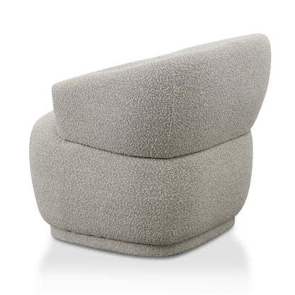 Fabric Armchair - Ash Grey Boucle