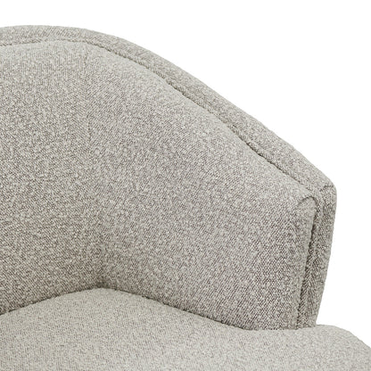 Fabric Armchair - Ash Grey Boucle