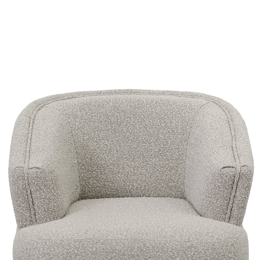Fabric Armchair - Ash Grey Boucle