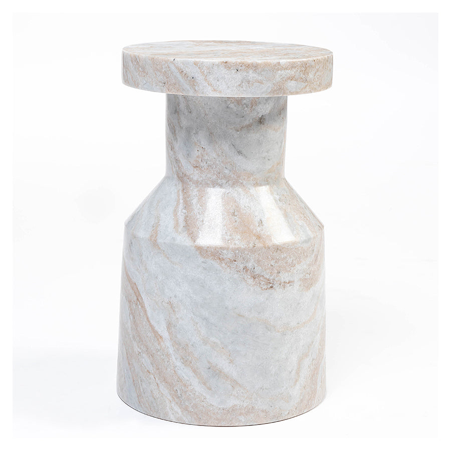 Mist Solid Marble Side Table