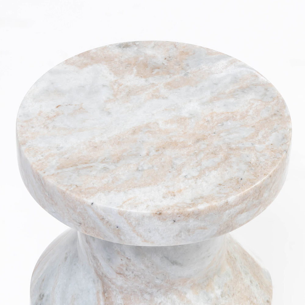 Mist Solid Marble Side Table