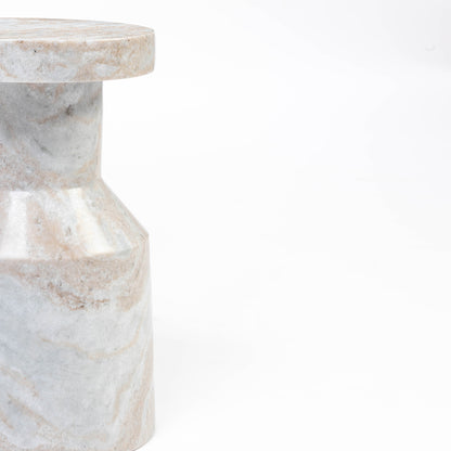 Mist Solid Marble Side Table
