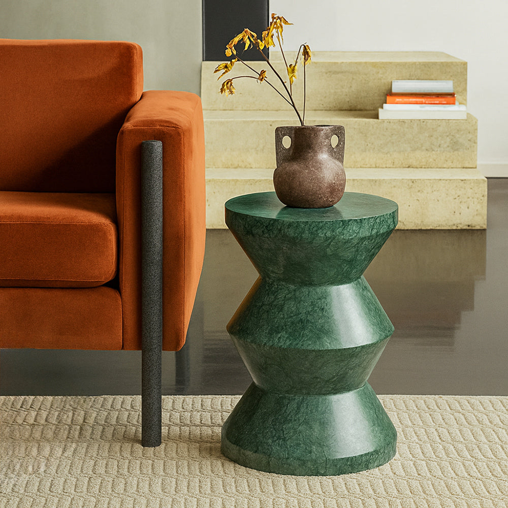 Solstice Solid Marble Accent Table