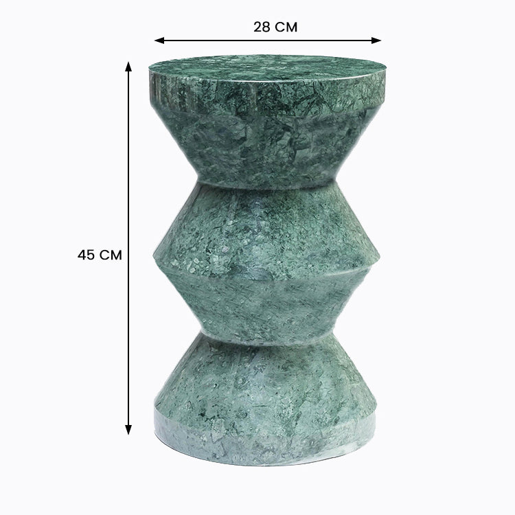 Solstice Solid Marble Accent Table