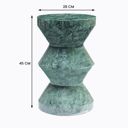 Solstice Solid Marble Accent Table