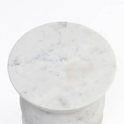 Eclipse Solid Marble Side Table
