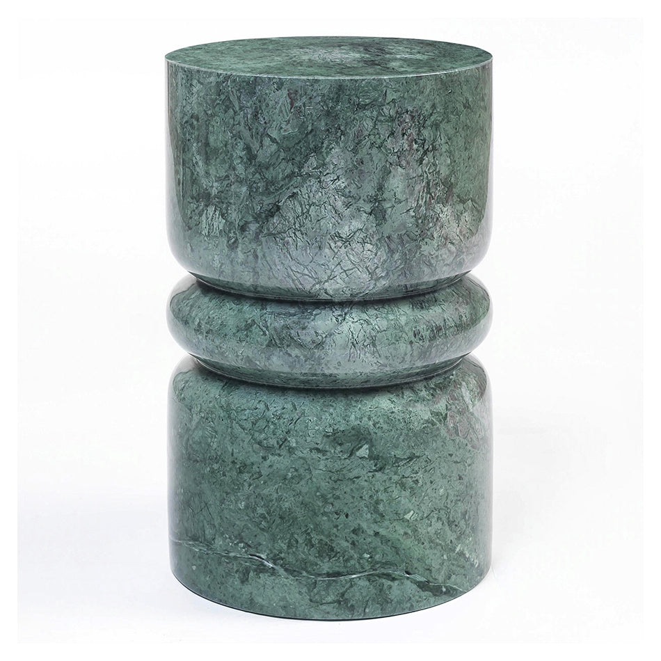 Green Solid Indian Marble Side Table