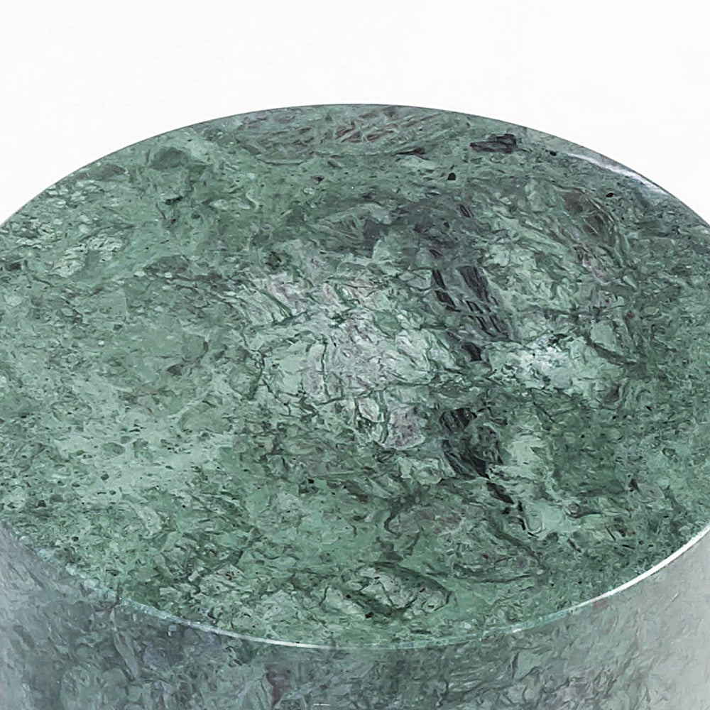Green Solid Indian Marble Side Table