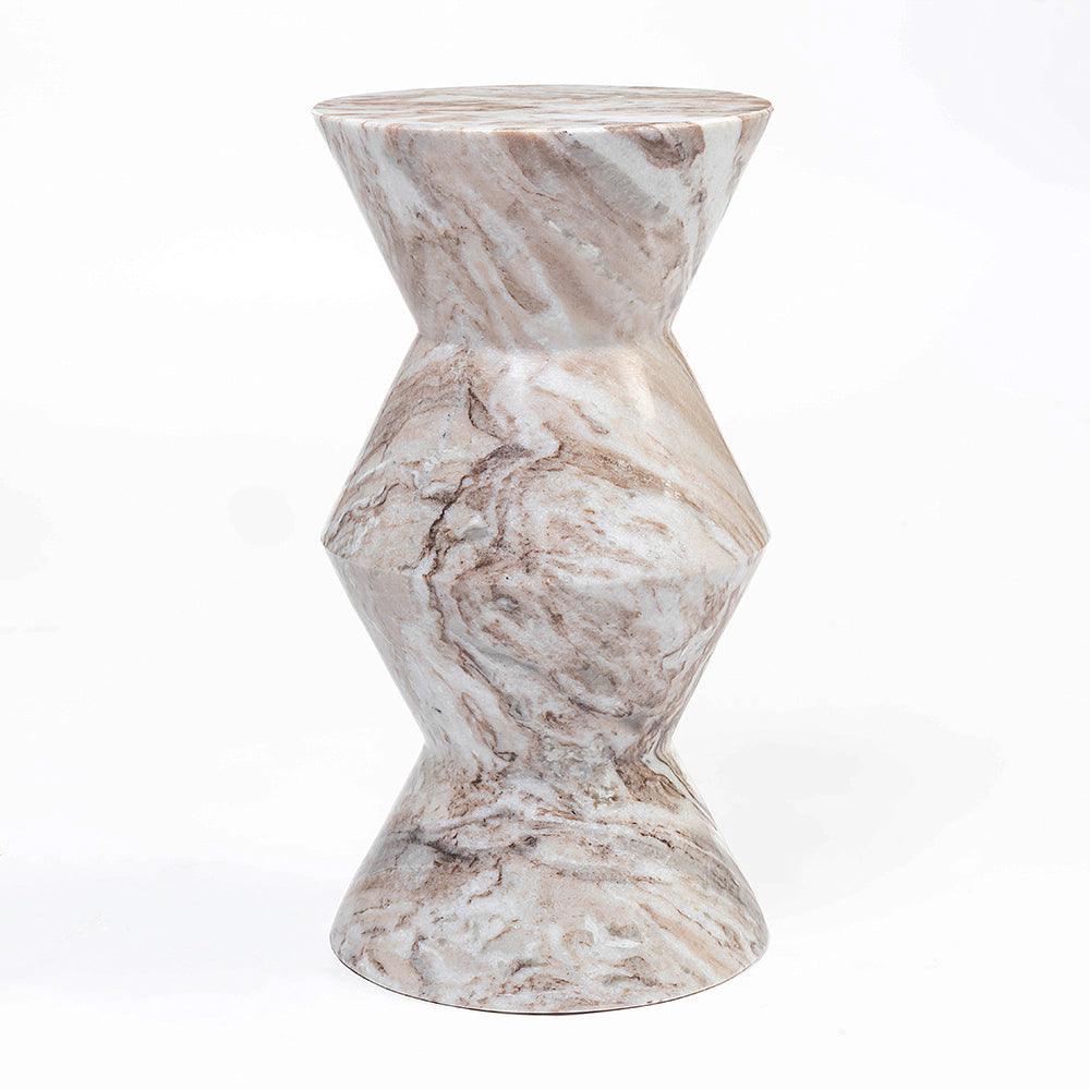 Butter Scotch Solid Marble Side Table