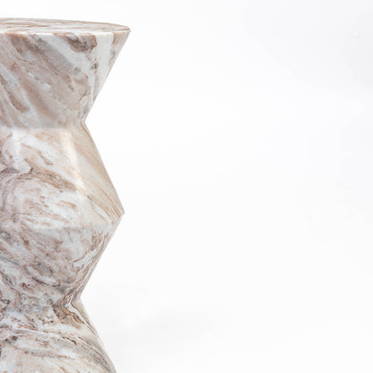 Butter Scotch Solid Marble Side Table