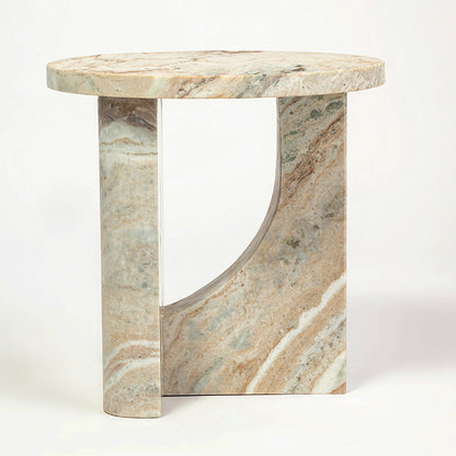 Monolith Solid Marble Side Table