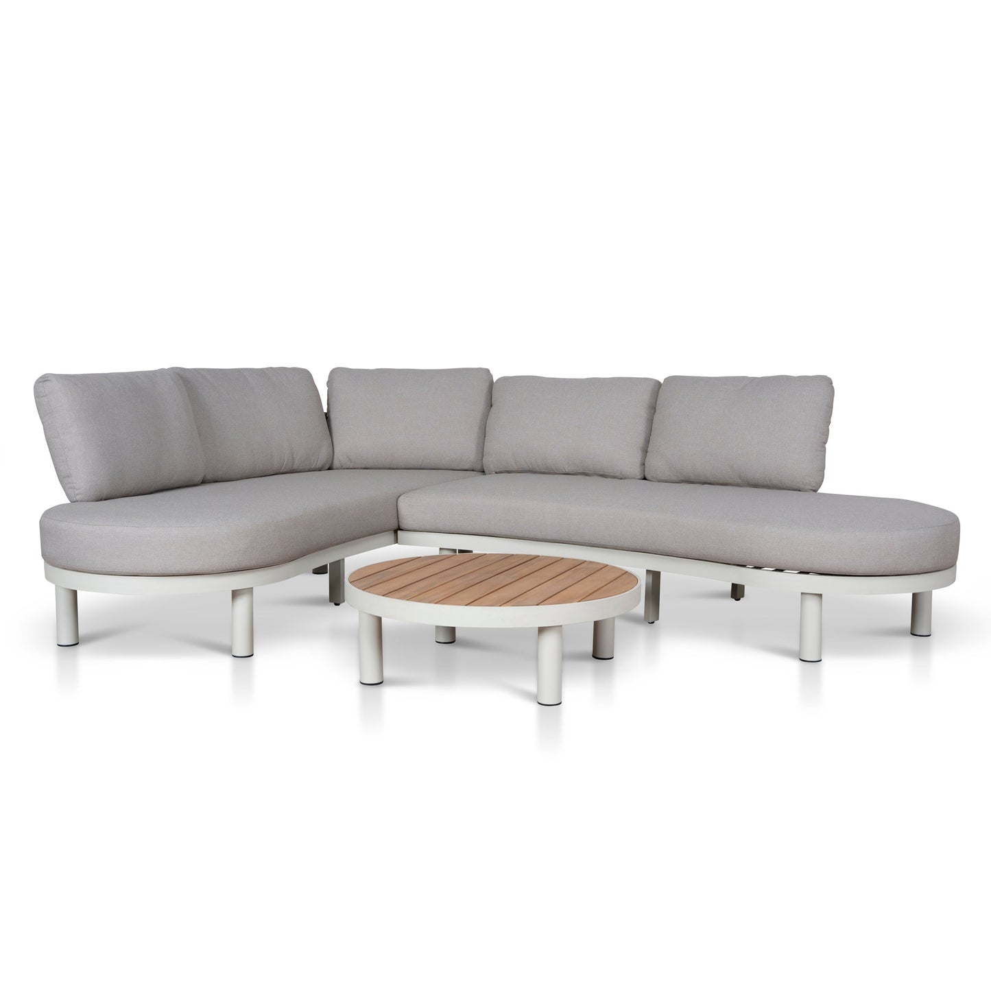 2pcs Outdoor Corner Lounge Set - Light Brown