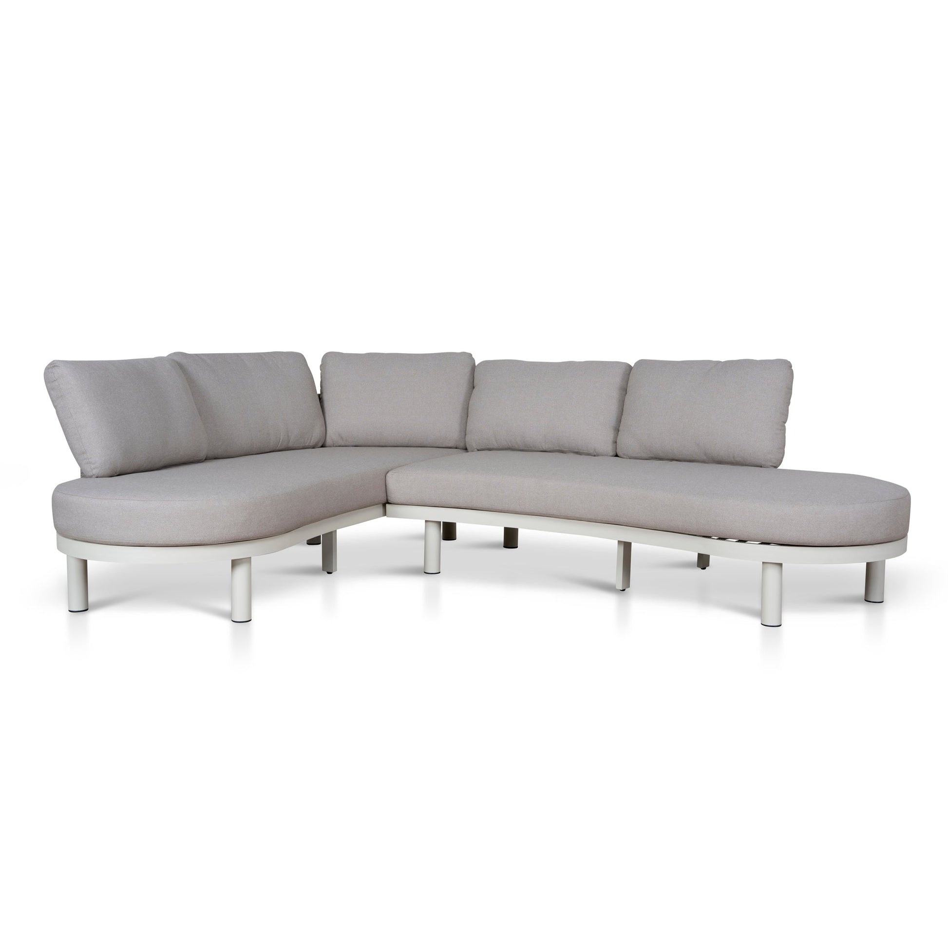 2pcs Outdoor Corner Lounge Set - Light Brown