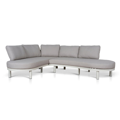 2pcs Outdoor Corner Lounge Set - Light Brown