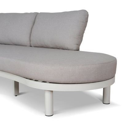 2pcs Outdoor Corner Lounge Set - Light Brown