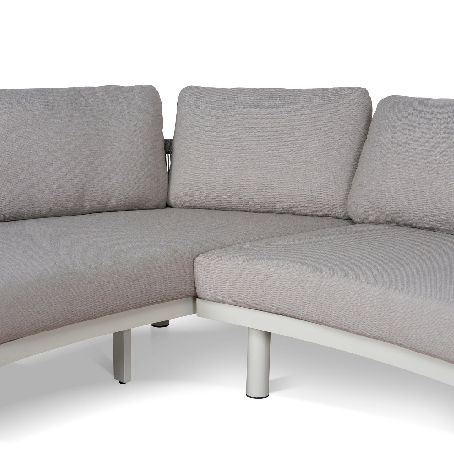 2pcs Outdoor Corner Lounge Set - Light Brown