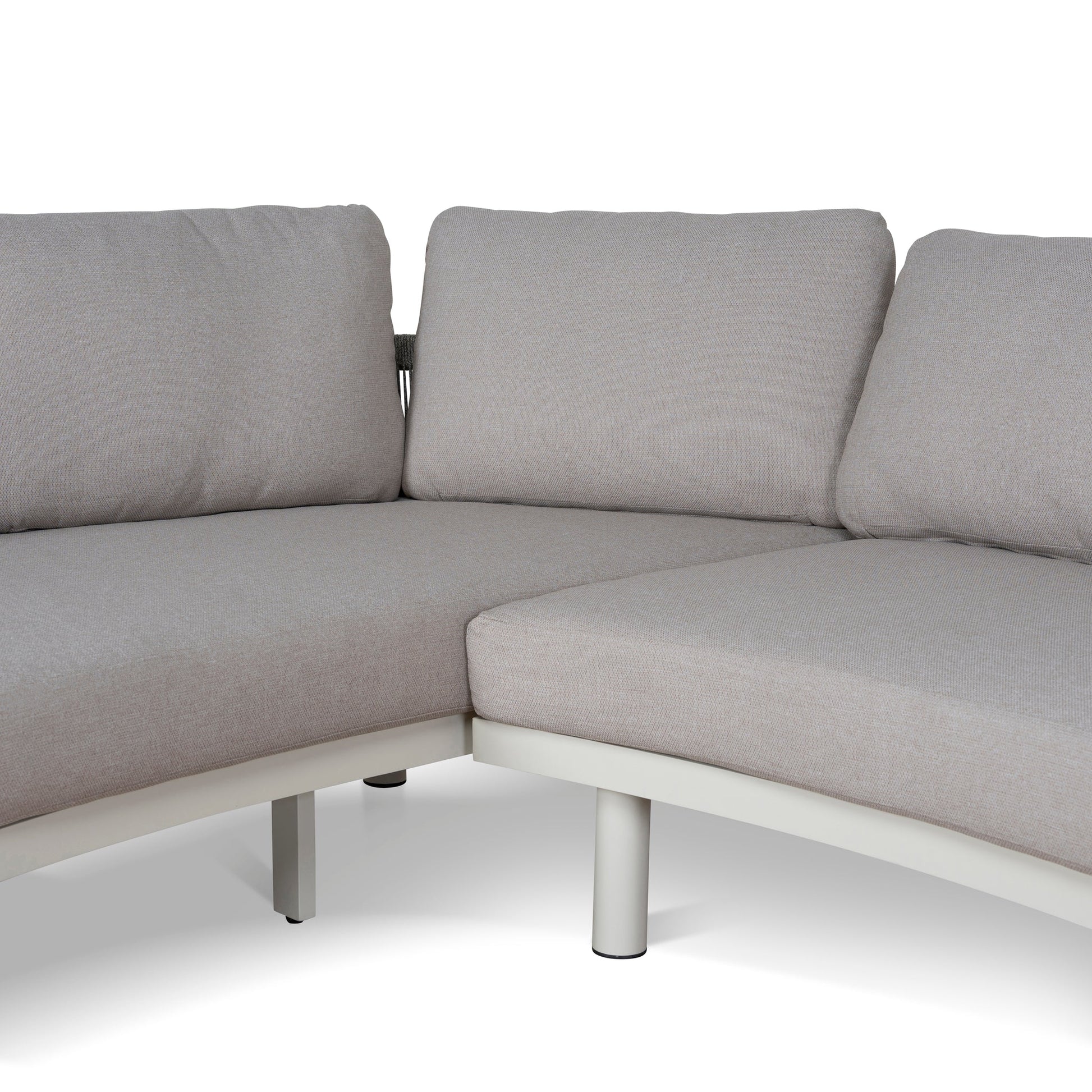 2pcs Outdoor Corner Lounge Set - Light Brown