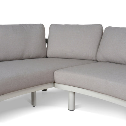 2pcs Outdoor Corner Lounge Set - Light Brown