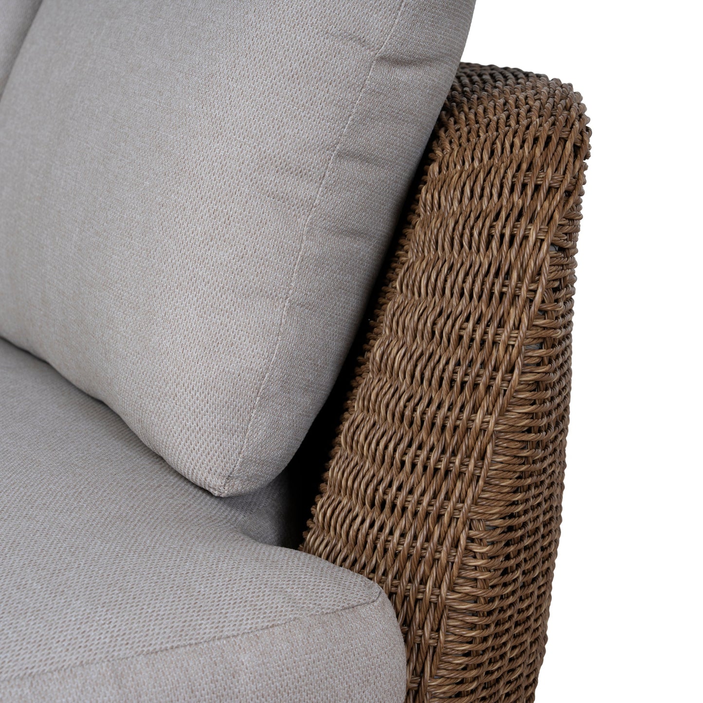 2pcs Outdoor Corner Lounge Set - Light Brown