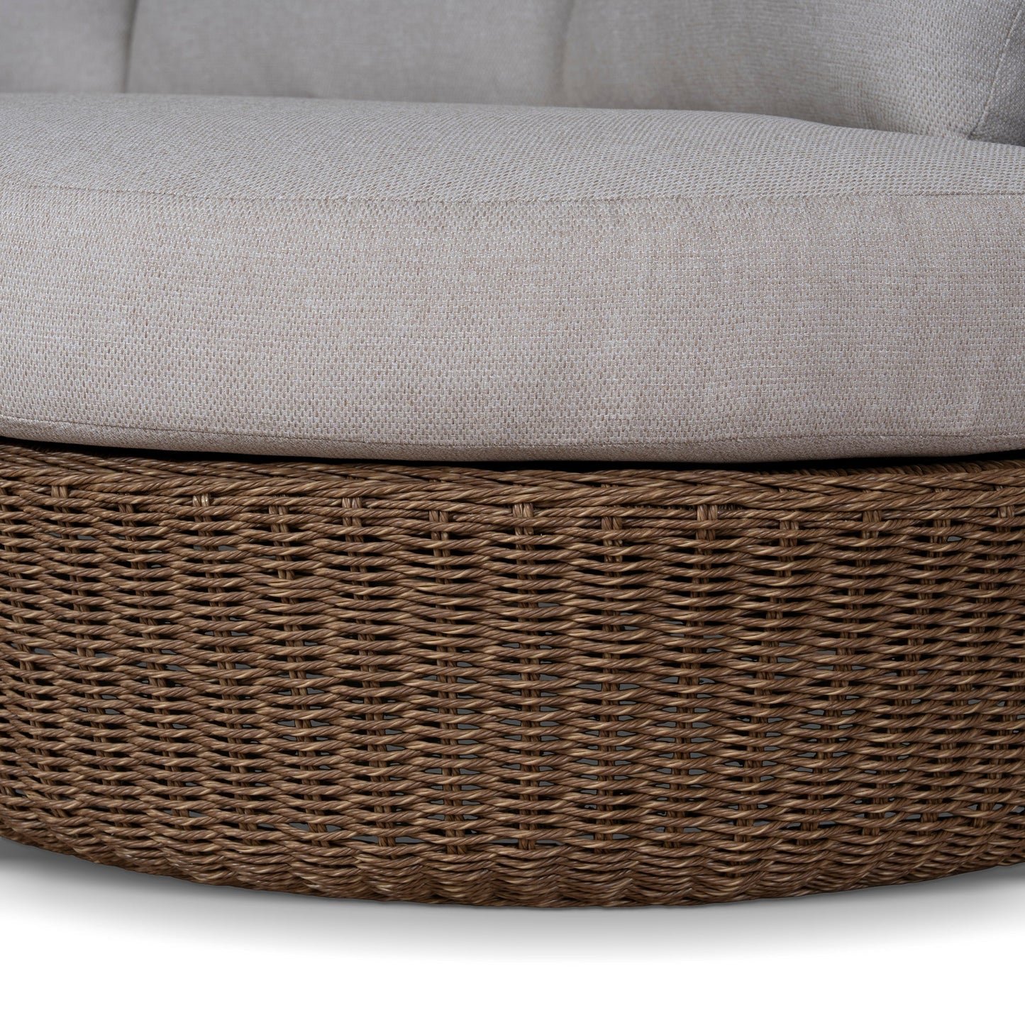 2pcs Outdoor Corner Lounge Set - Light Brown