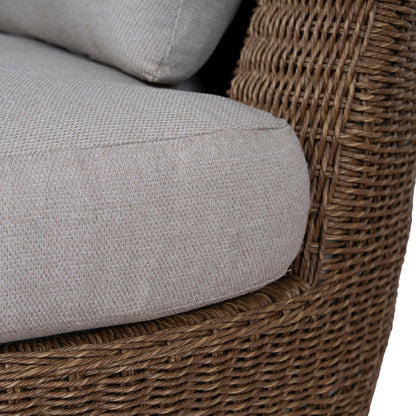 2pcs Outdoor Corner Lounge Set - Light Brown