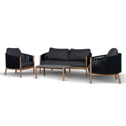 4pcs Outdoor Lounge Set - Anthracite