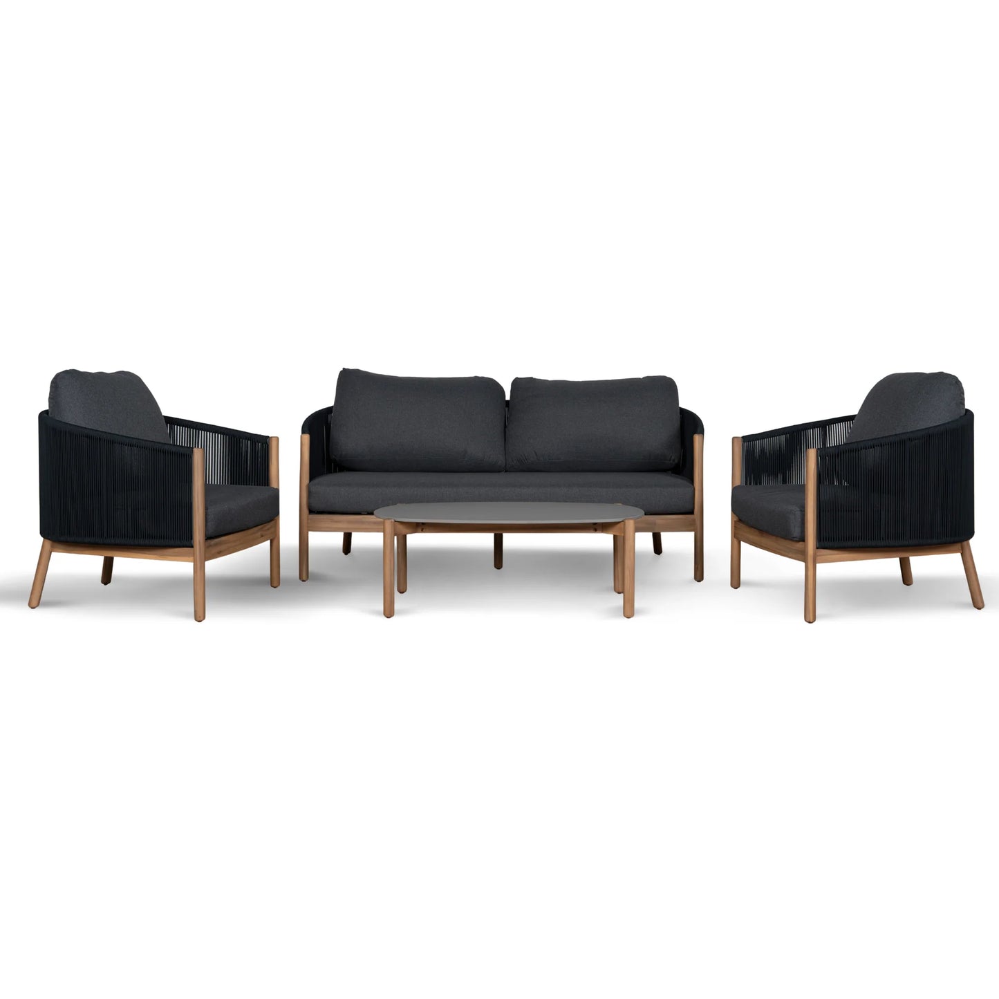 4pcs Outdoor Lounge Set - Anthracite