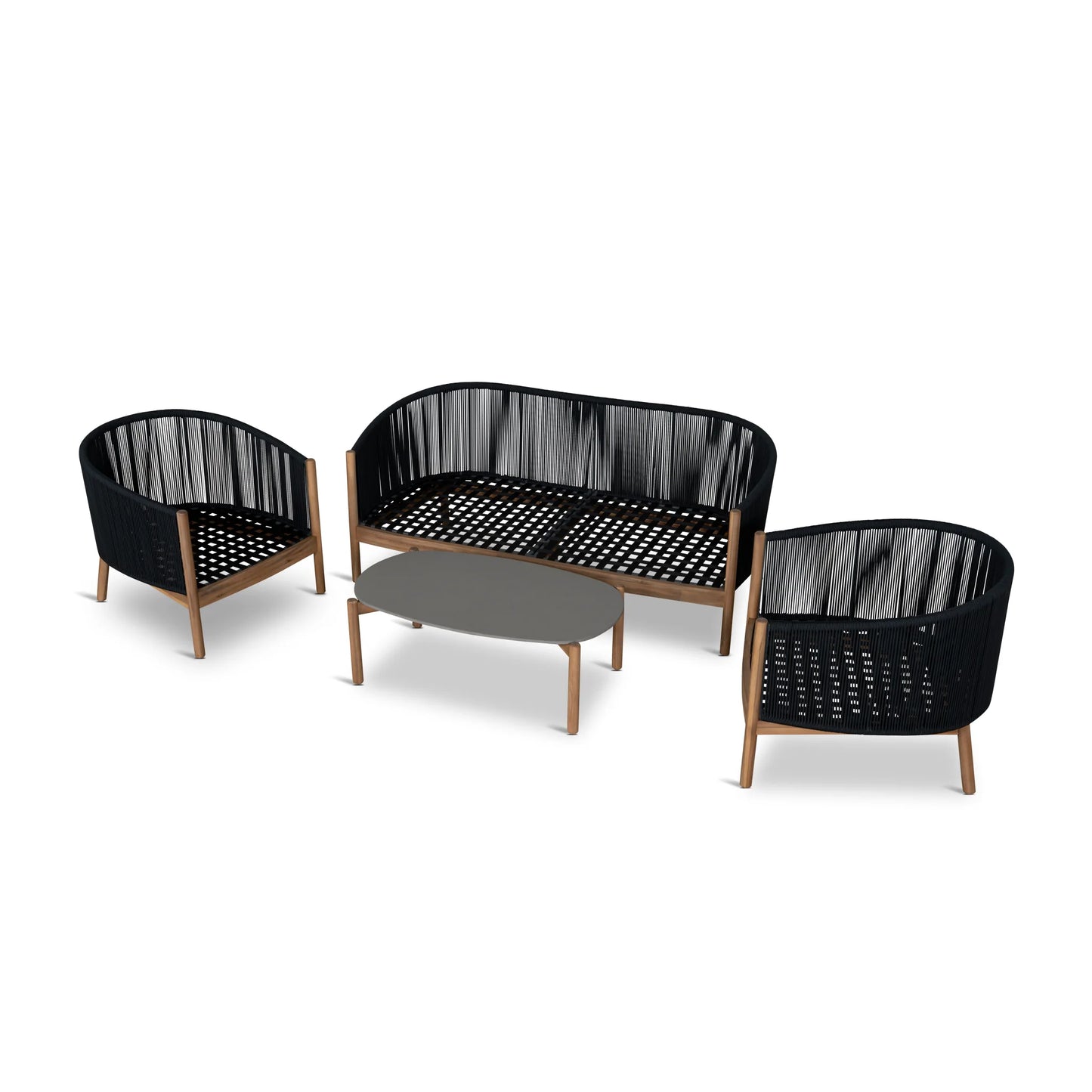 4pcs Outdoor Lounge Set - Anthracite