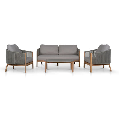 4pcs Outdoor Lounge Set - Light Brown