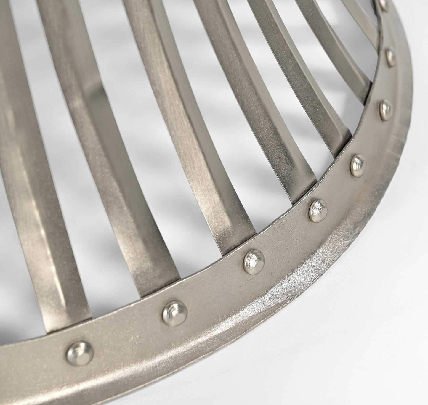 Inverted Wood & Iron Side Table