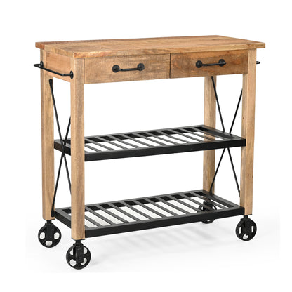 Hardwood Butlers Kitchen Trolley