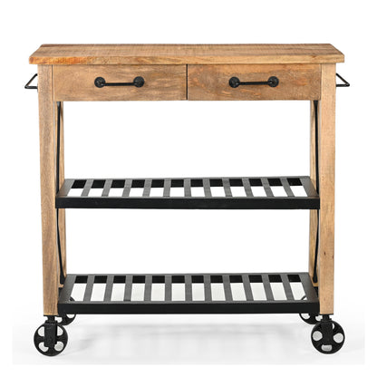 Hardwood Butlers Kitchen Trolley