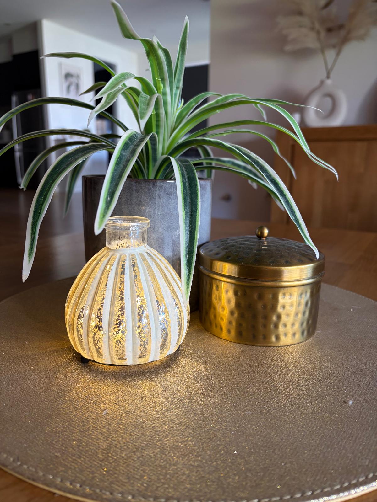 Lantern Led Midi White