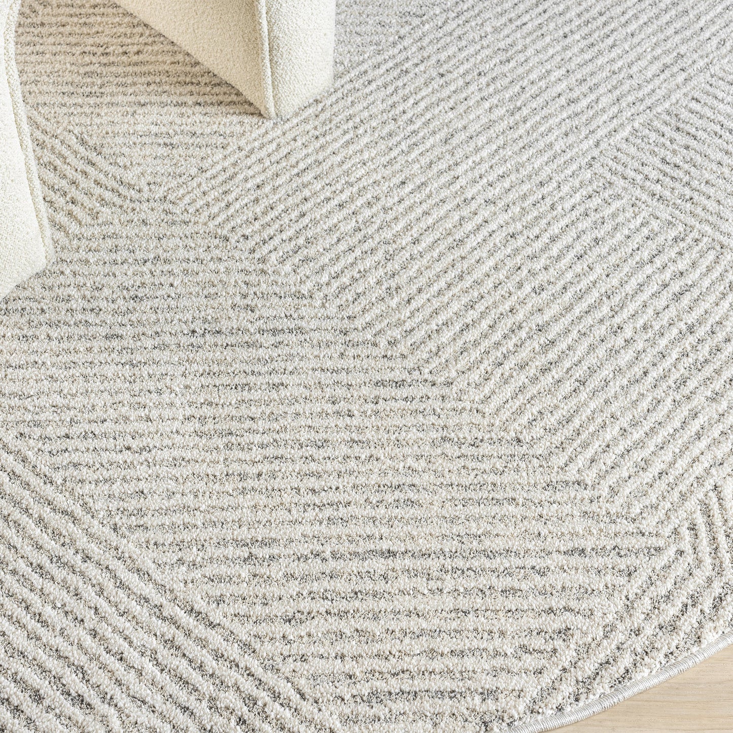 Nature 495 Sand Round Rug