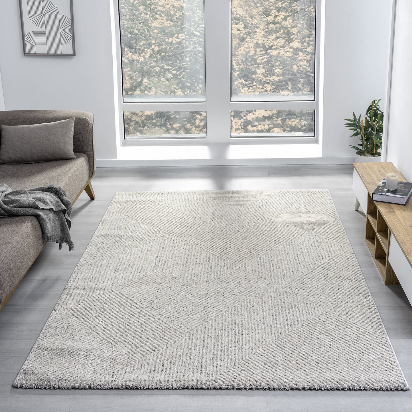 Nature 495 Sand Rectangle Rug