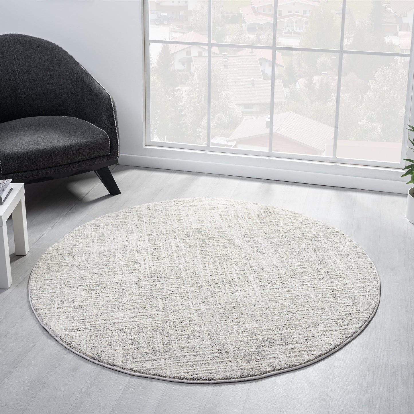 Nature 497 Linen Round Rug