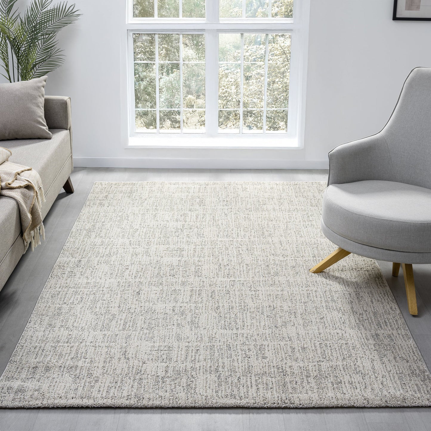 Nature 498 Oyster Rectangle Rug