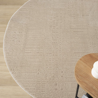 Noble 779 Fawn Round Rug