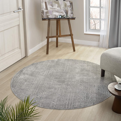 Noble 779 Slate Round Rug
