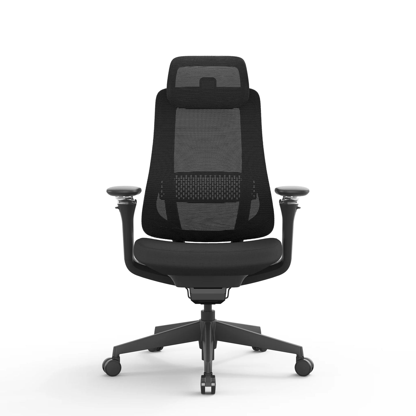 Mesh Office Chair - Full Black with Headrest