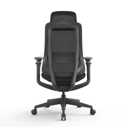 Mesh Office Chair - Full Black with Headrest