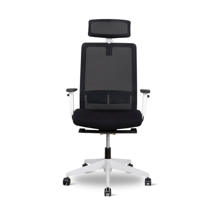 Mesh Ergonomic Office Chair with Headrest - Black