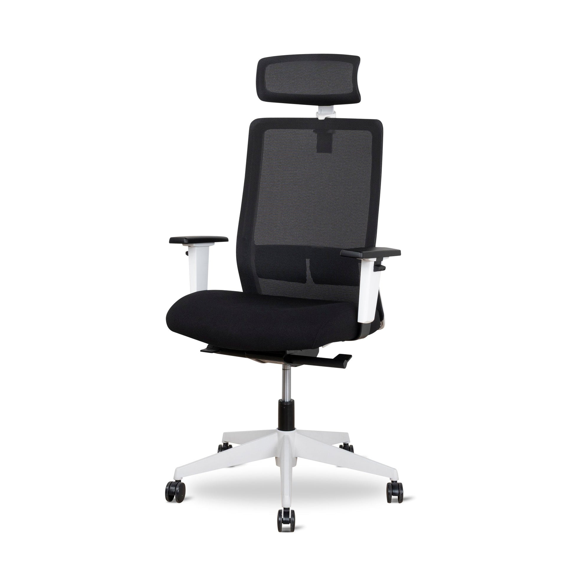 Mesh Ergonomic Office Chair with Headrest - Black