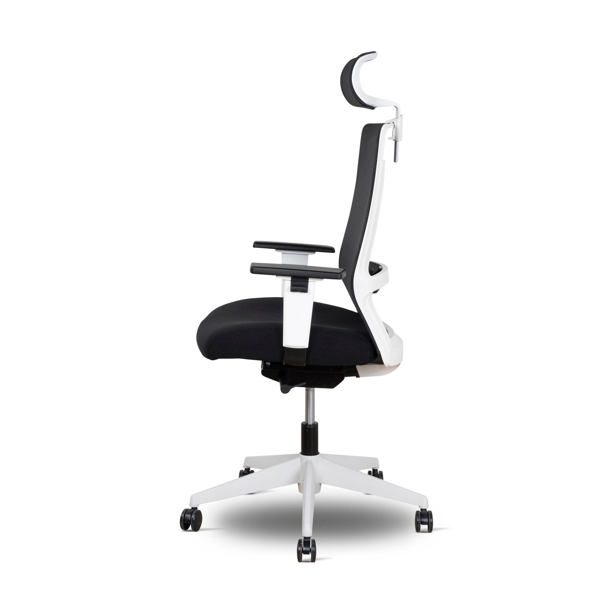 Mesh Ergonomic Office Chair with Headrest - Black