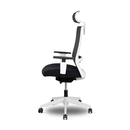 Mesh Ergonomic Office Chair with Headrest - Black