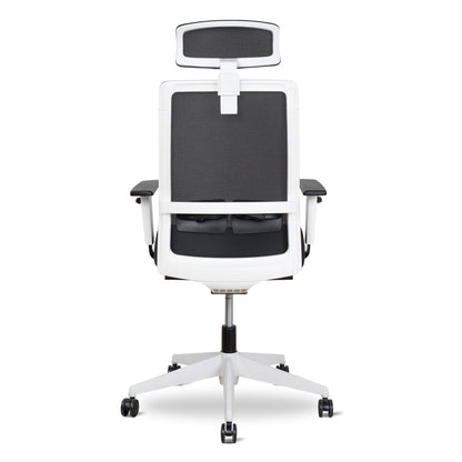 Mesh Ergonomic Office Chair with Headrest - Black