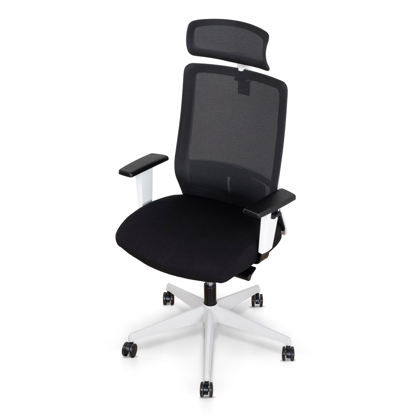 Mesh Ergonomic Office Chair with Headrest - Black