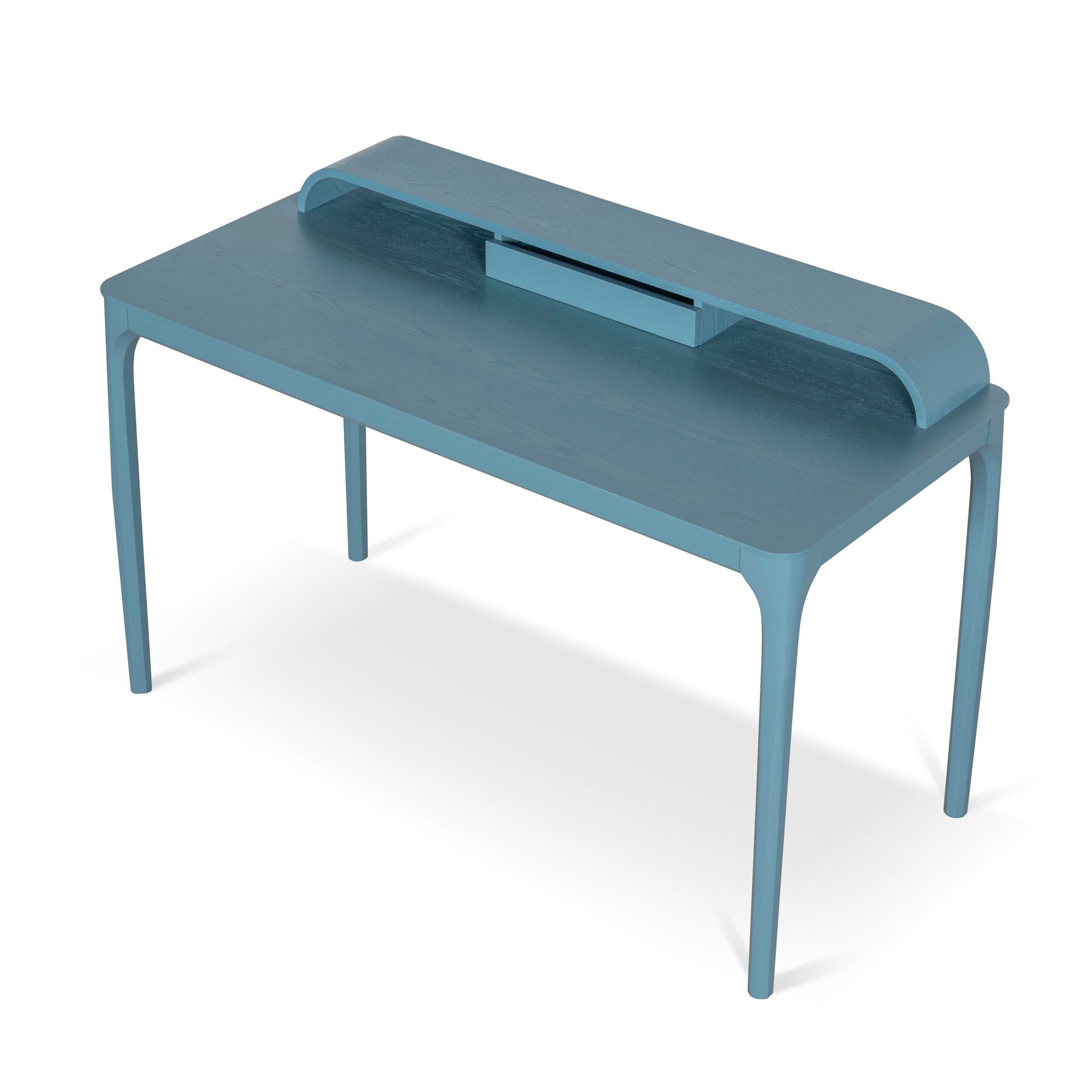 Wooden Home Office Desk - Light Blue